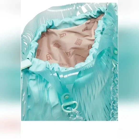 NWT STEVE MADDEN BLASER HOBO BAG AQUA - Picture 5 of 6